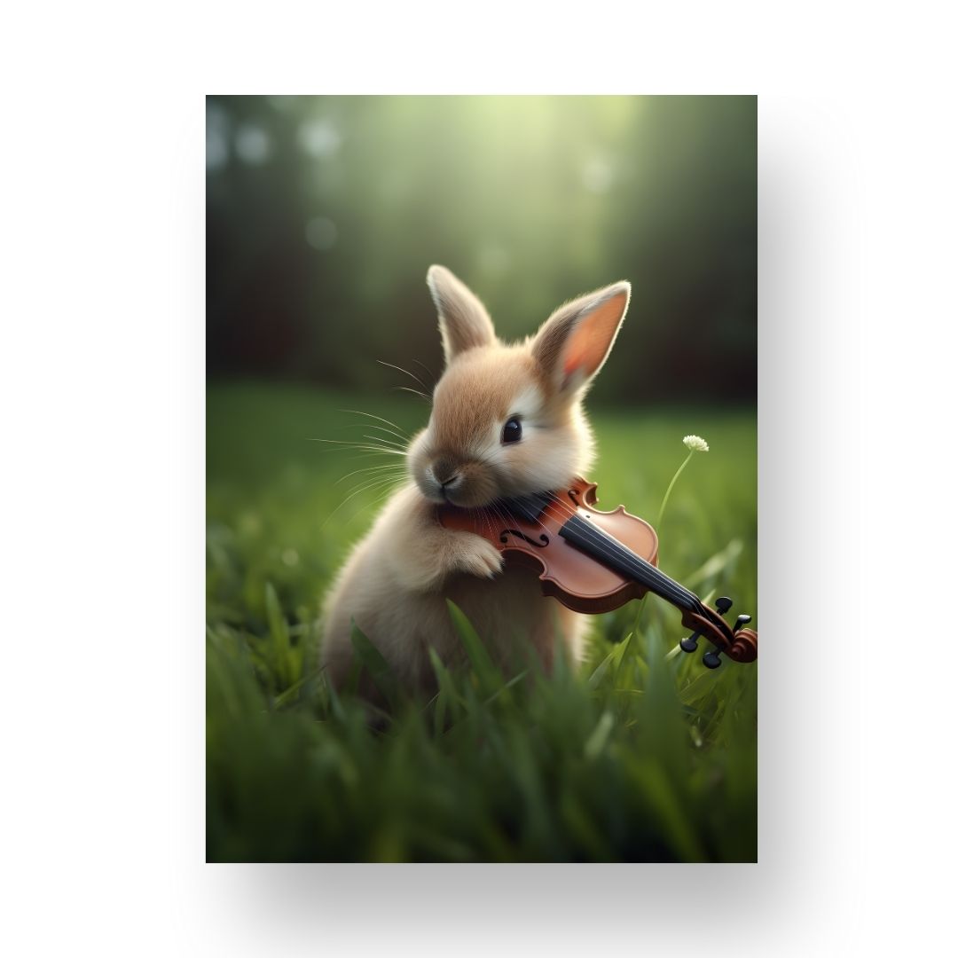 Violin Poster - Animal 1