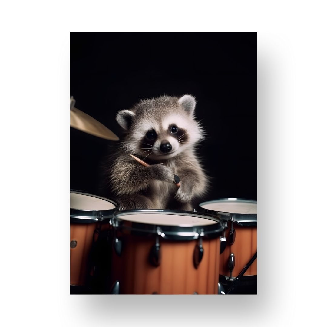 Drums Poster - Animal 5