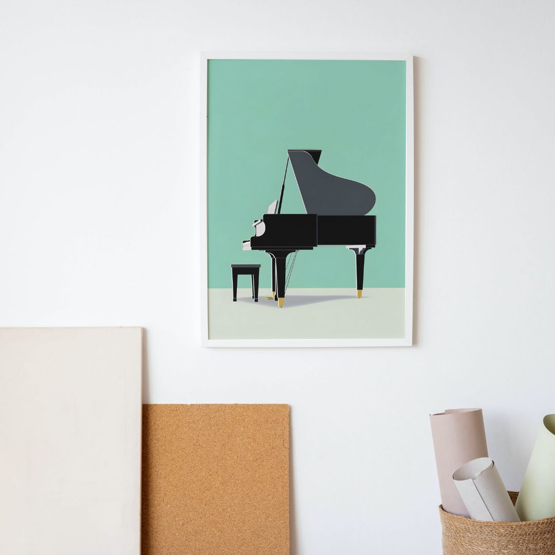 Piano Poster - Minimalistic 7