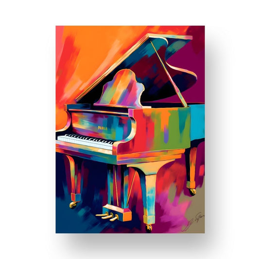 Piano Poster - Abstract 7