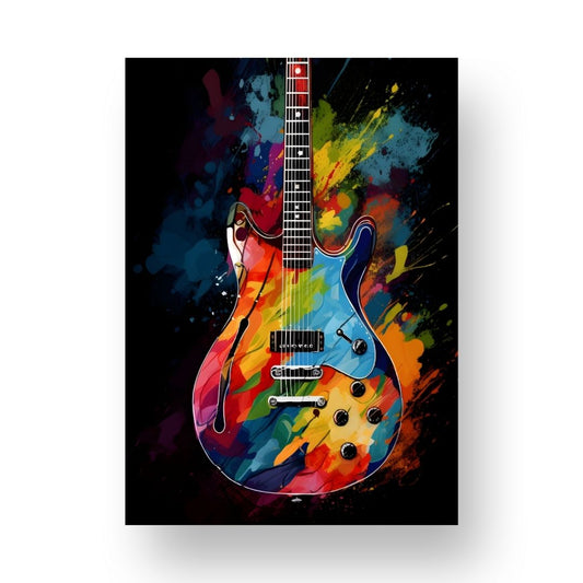 Guitar Poster - Abstract 4