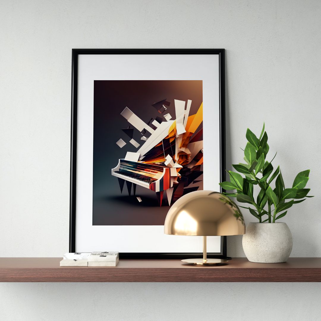 Piano Poster - Abstract 4