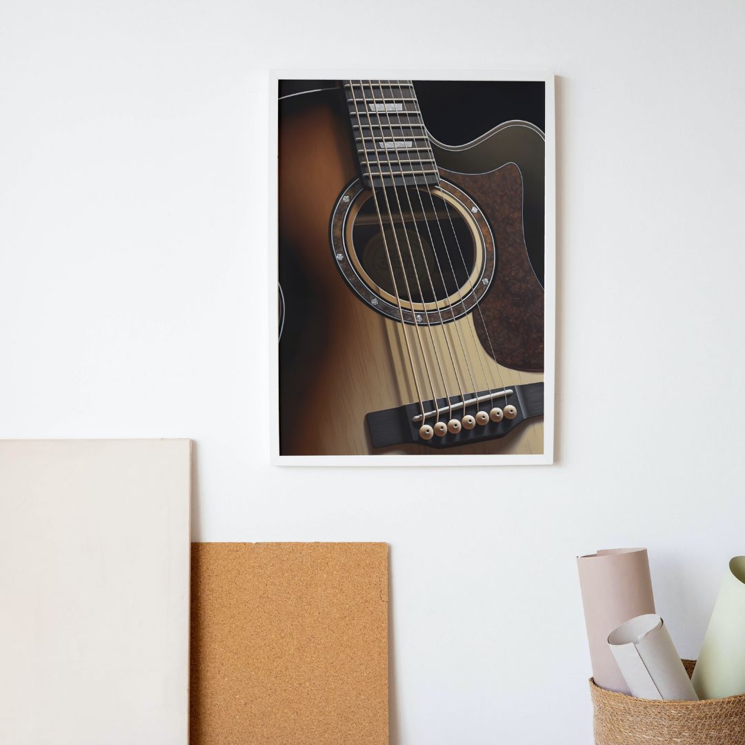 Guitar Poster - Minimalistic 6