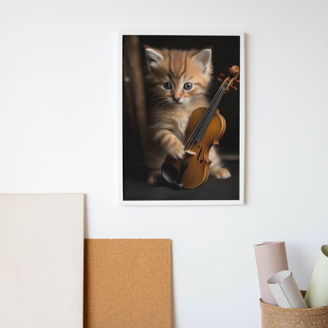 Violin Poster - Animal 7