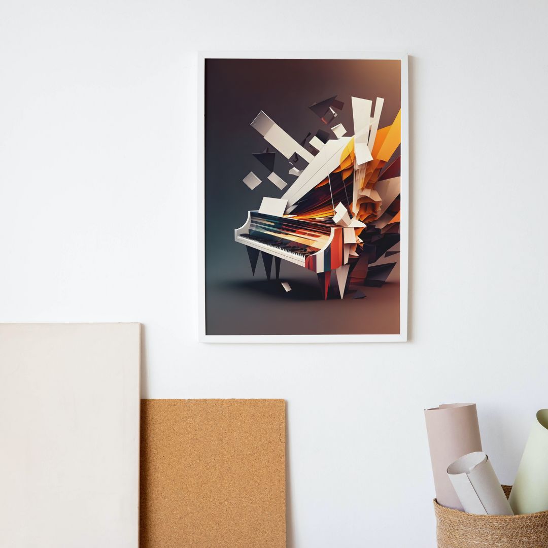 Piano Poster - Abstract 4