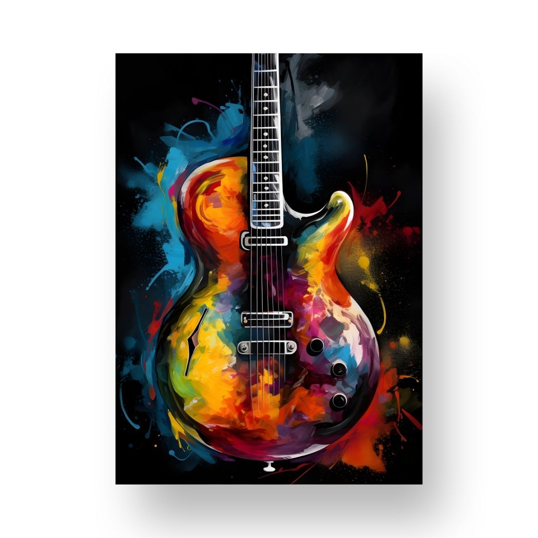 Guitar Poster - Abstract 3