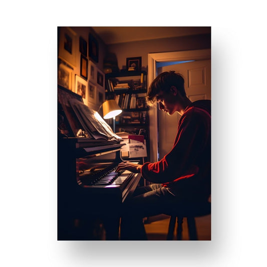 Piano Poster - Realistic 3