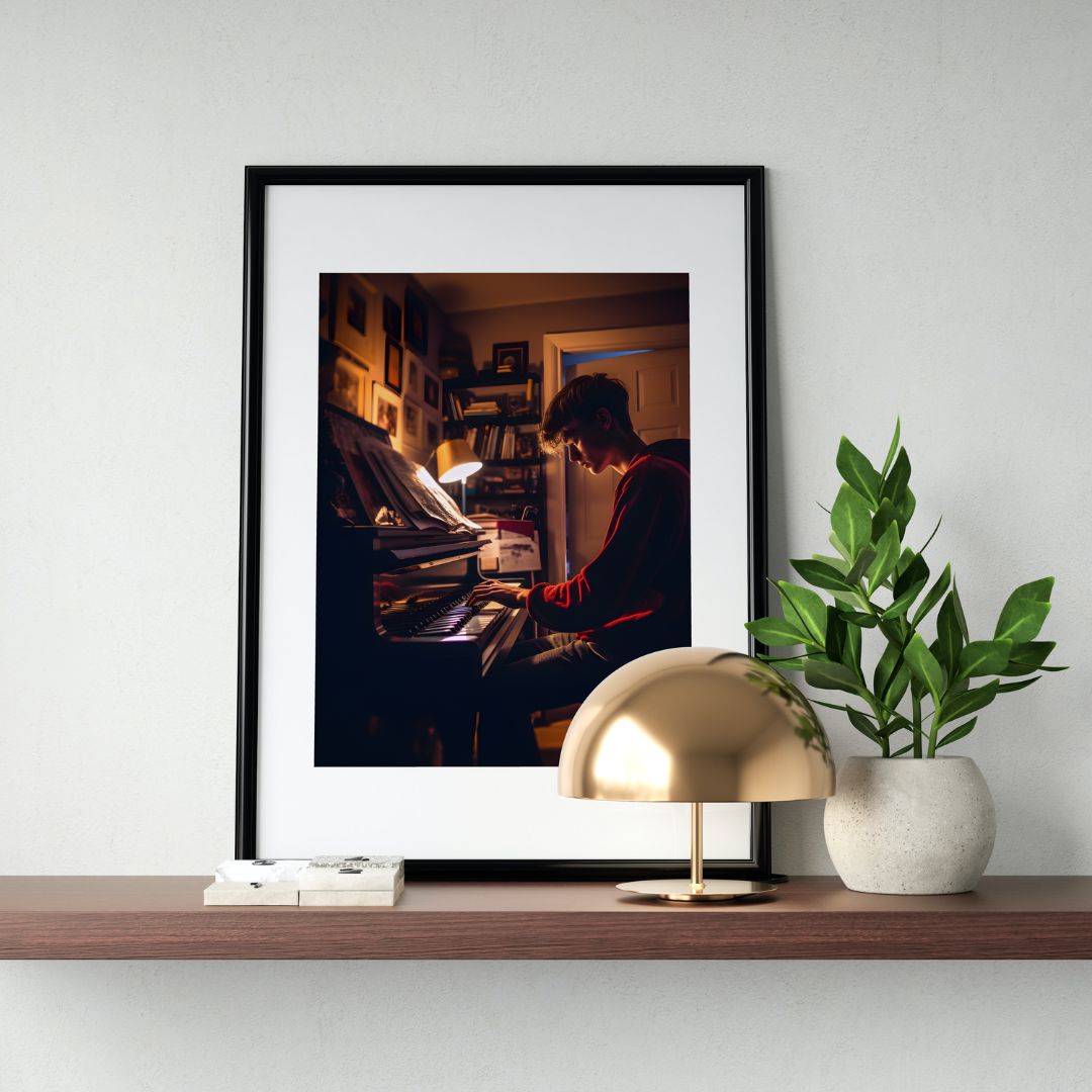 Piano Poster - Realistic 3