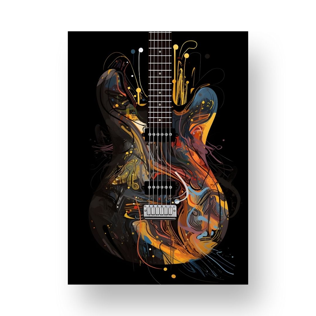 Guitar Poster - Abstract 1