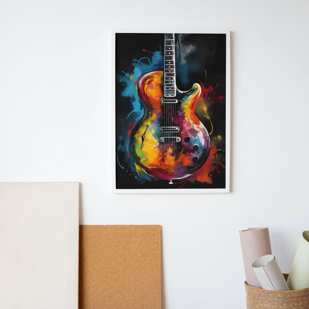 Guitar Poster - Abstract 3