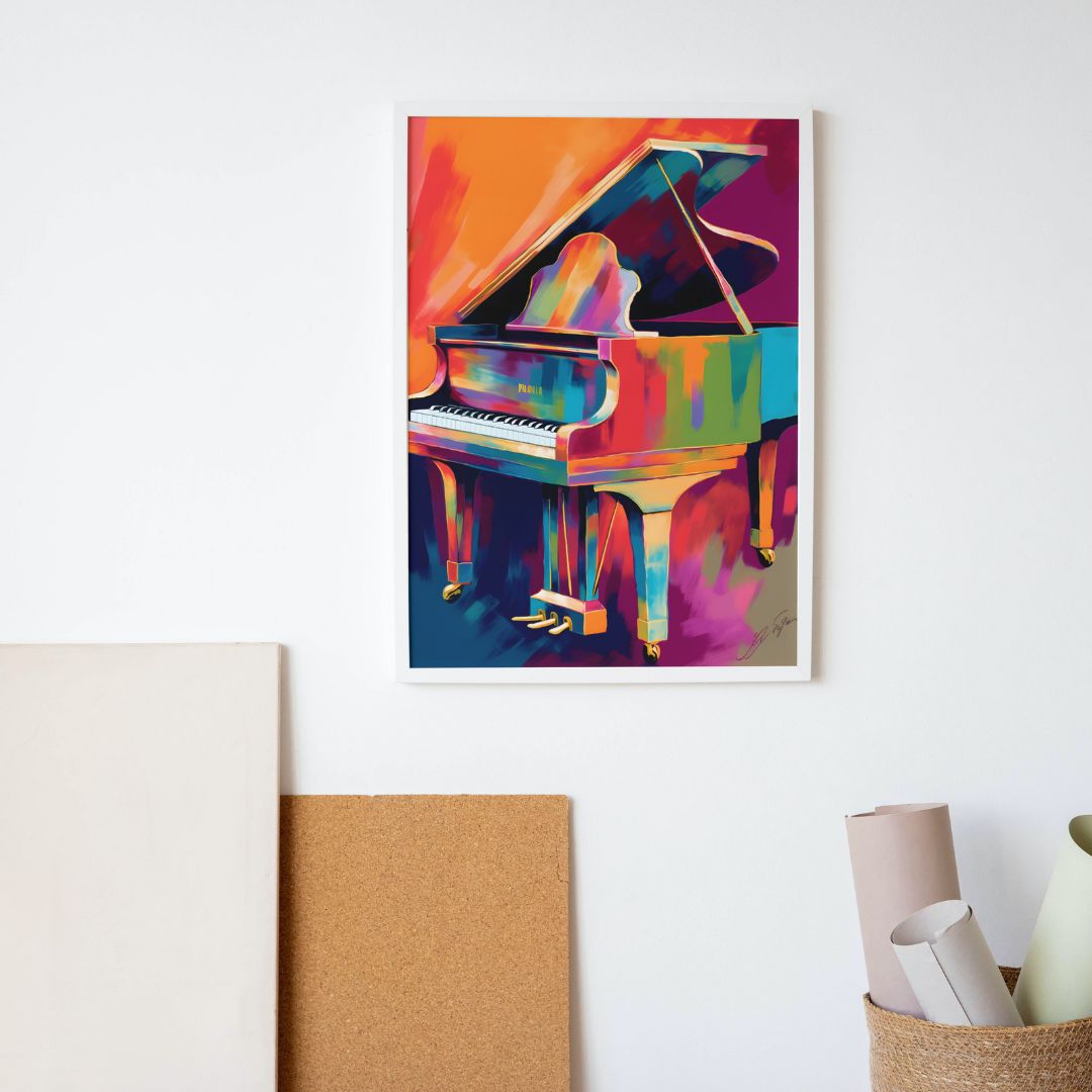 Piano Poster - Abstract 7