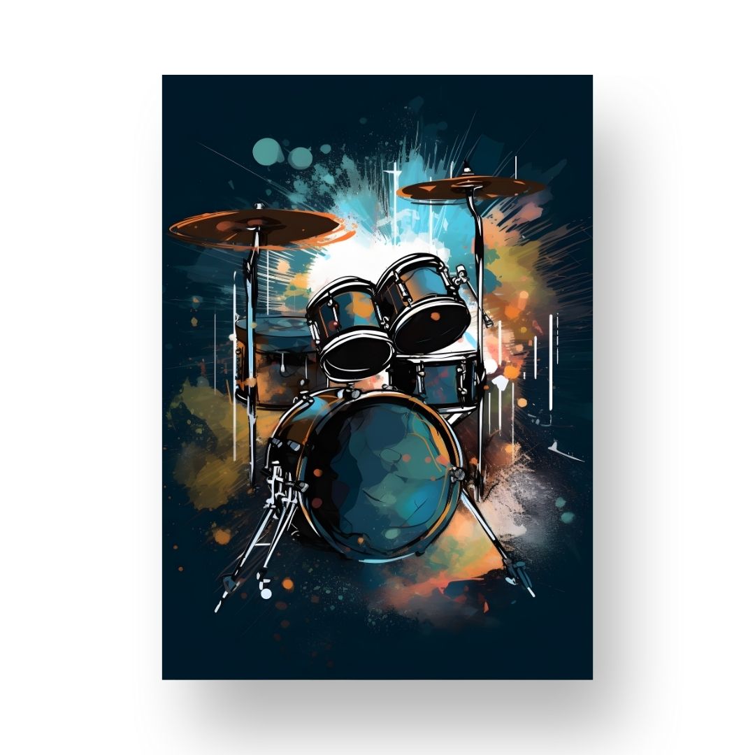 Drums Poster - Abstract 3