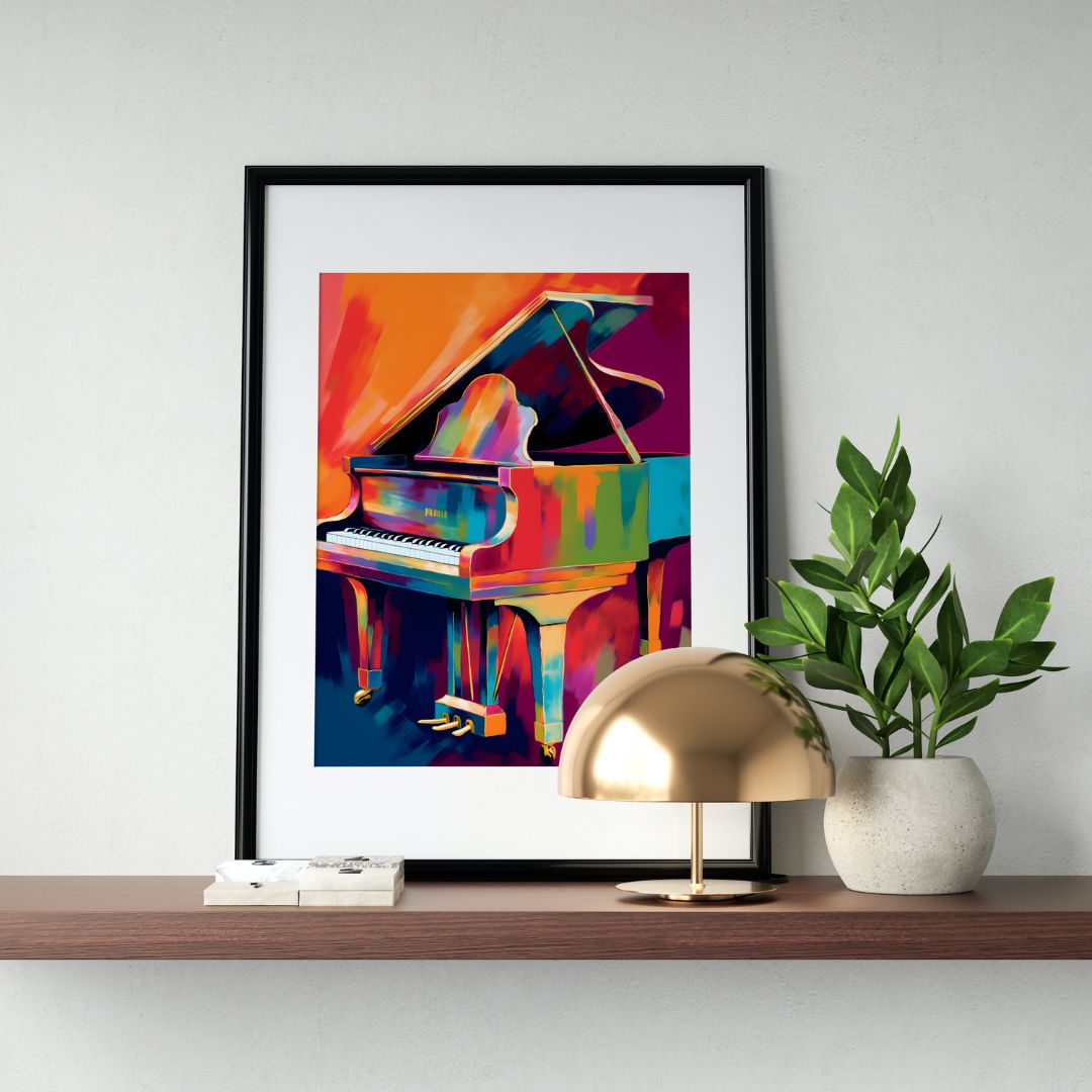 Piano Poster - Abstract 7