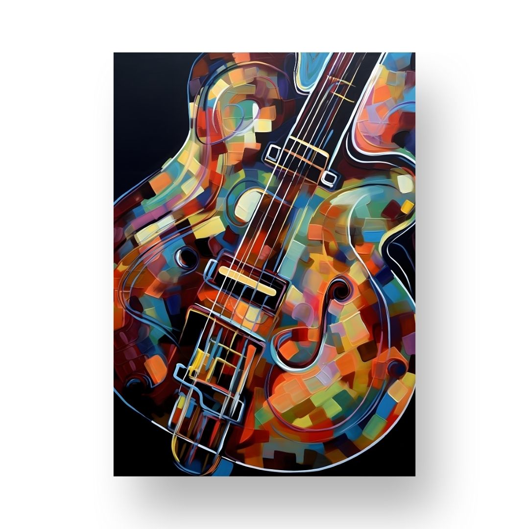 Guitar Poster - Abstract 7