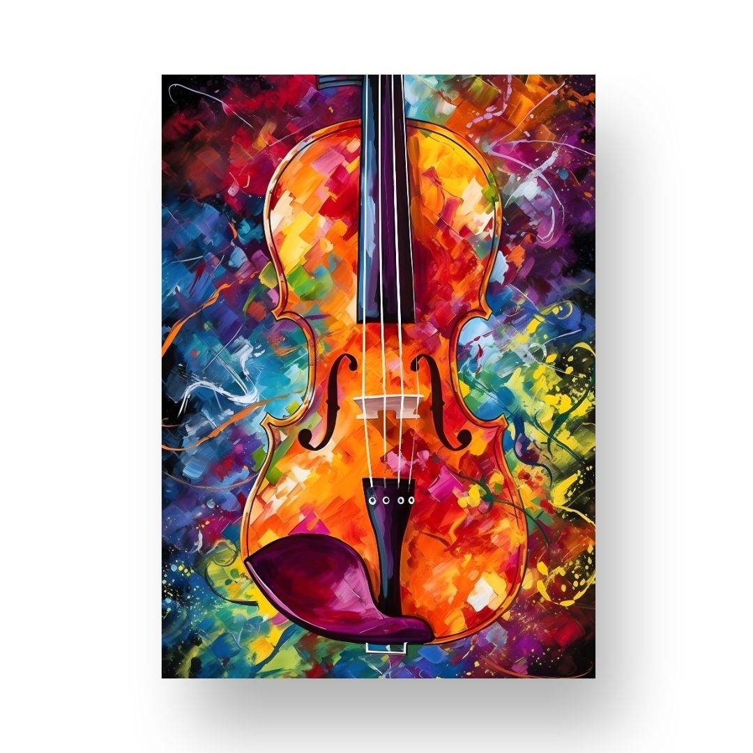 Violin Poster - Abstract 6