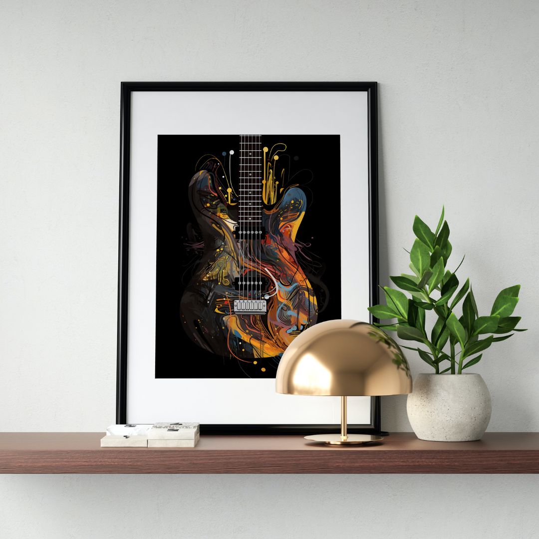 Guitar Poster - Abstract 1