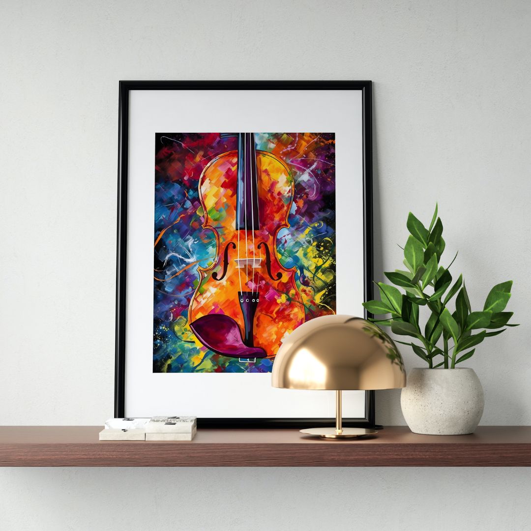 Violin Poster - Abstract 6