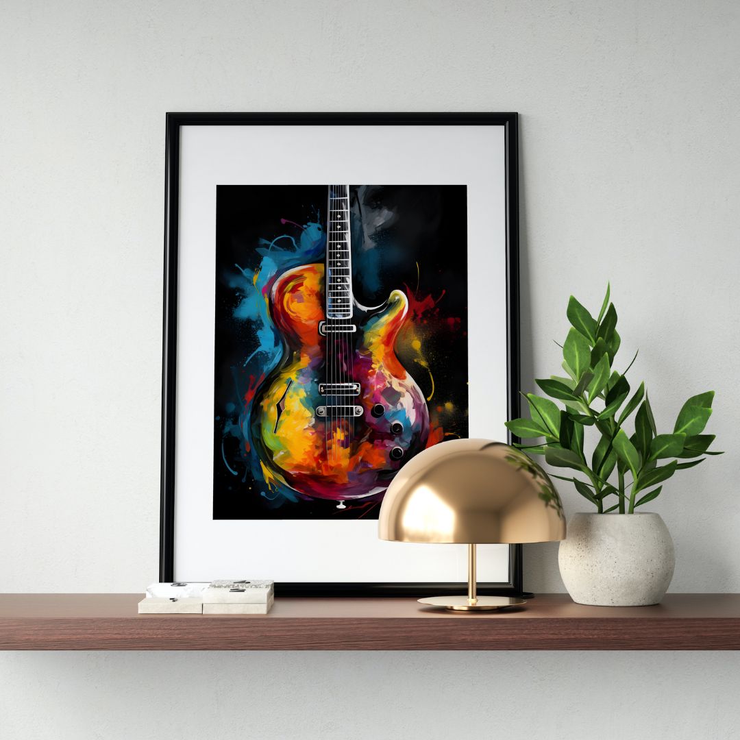 Guitar Poster - Abstract 3