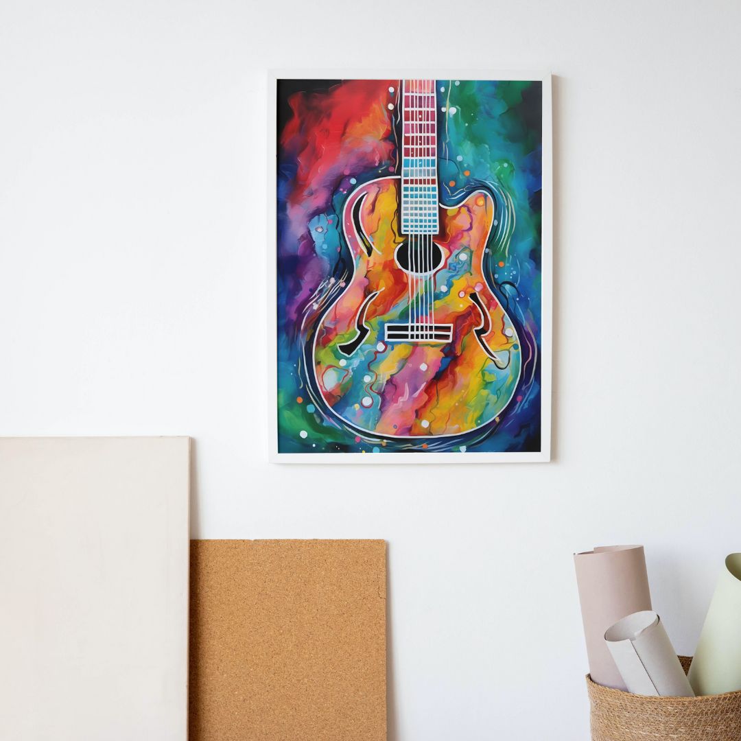 Guitar Poster - Abstract 8