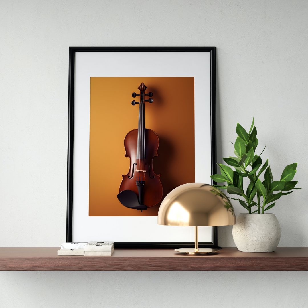 Violin Poster - Minimalistic 3