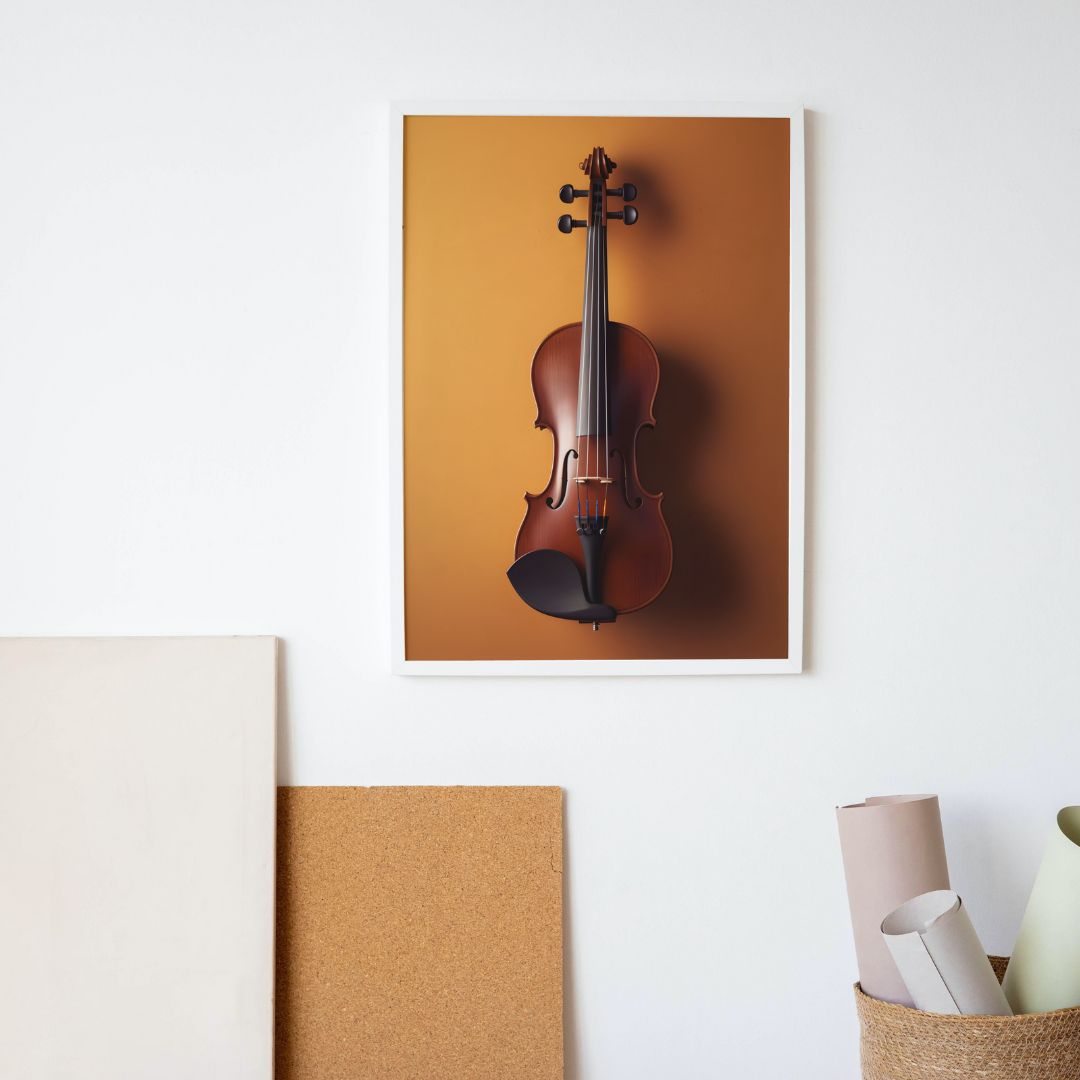 Violin Poster - Minimalistic 3