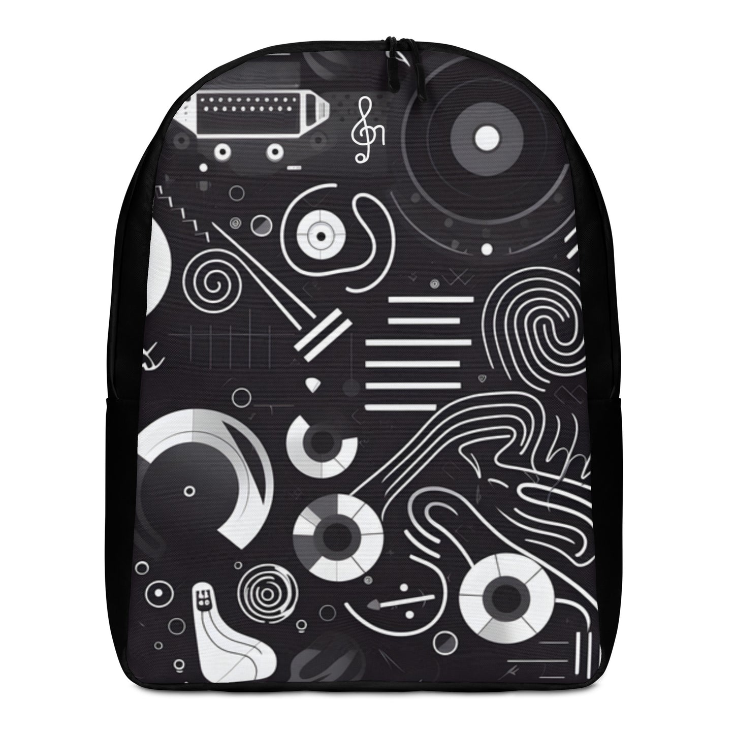 Minimalist Backpack Black & White 3
