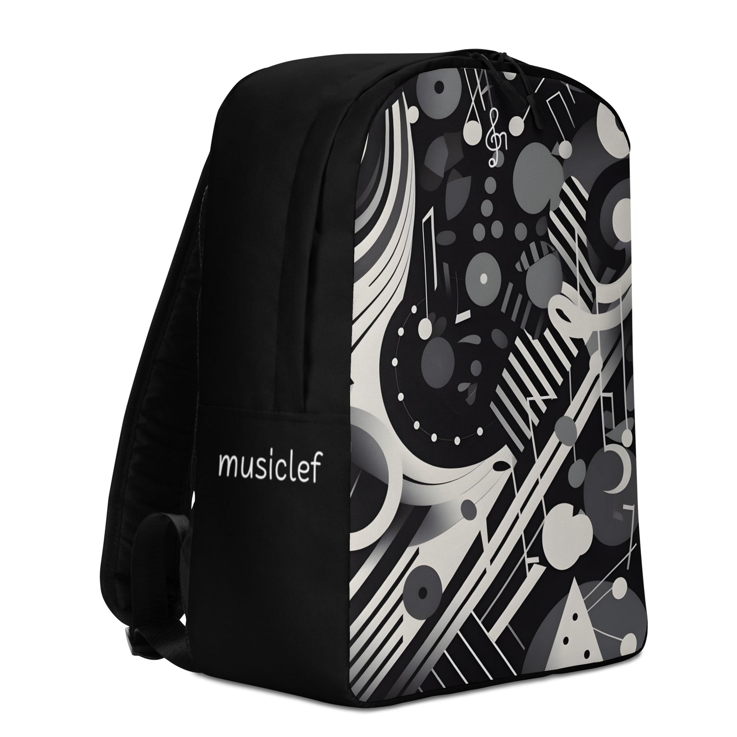 Minimalist Backpack Black & White 1