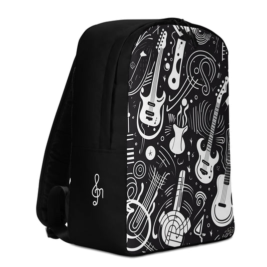 Minimalist Backpack Black & White 2
