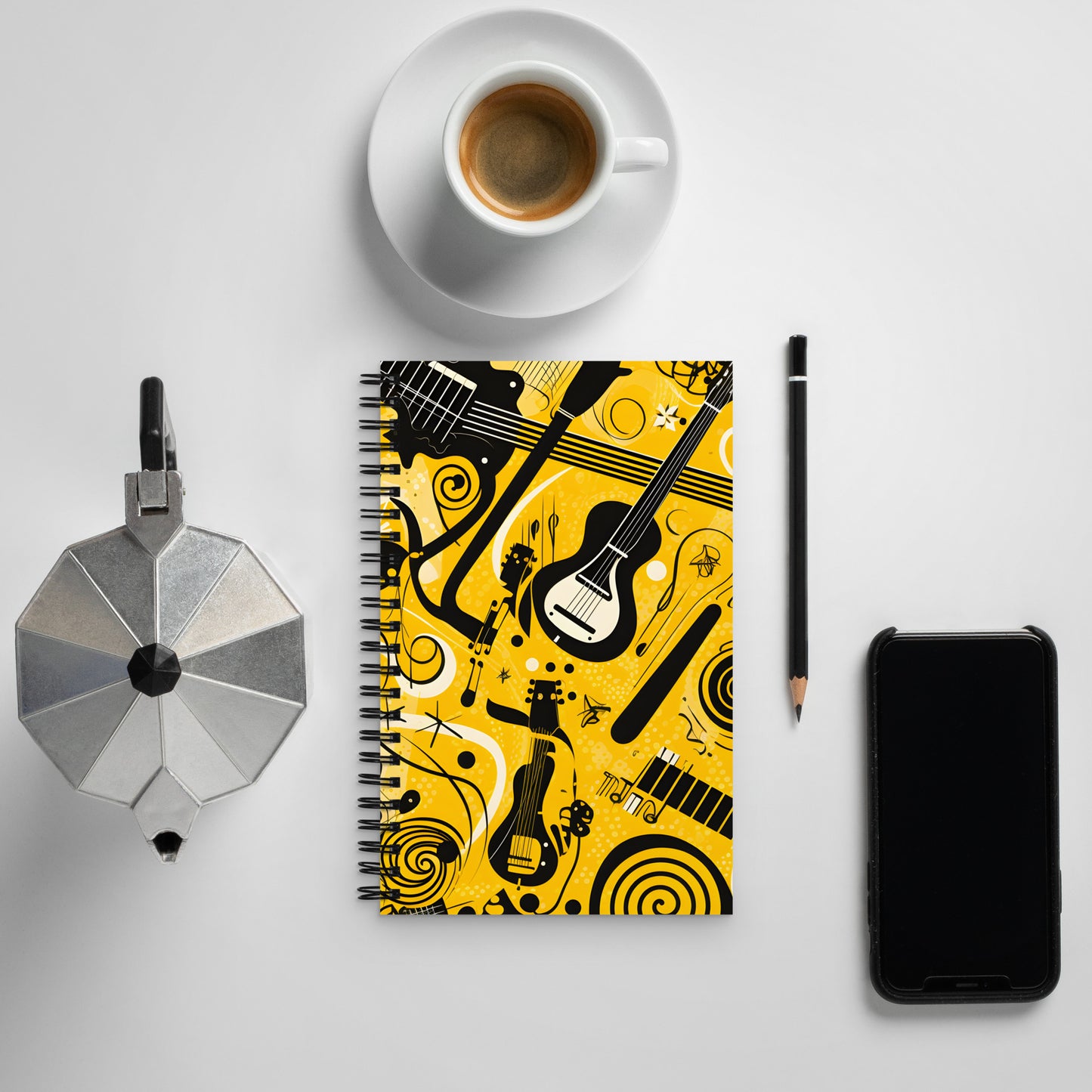Spiral Notebook Yellow