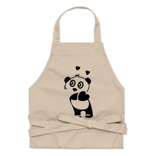 Apron Panda Heart