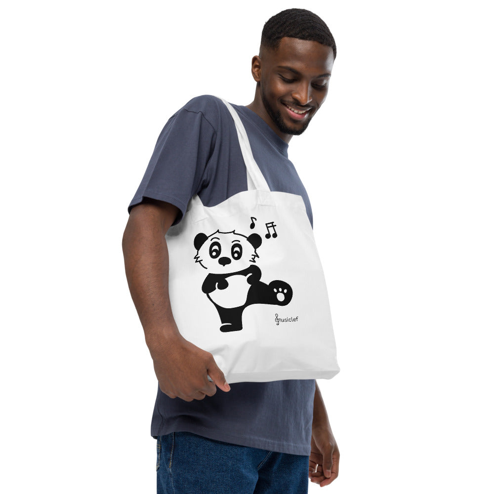 Singing Panda Tote Bag